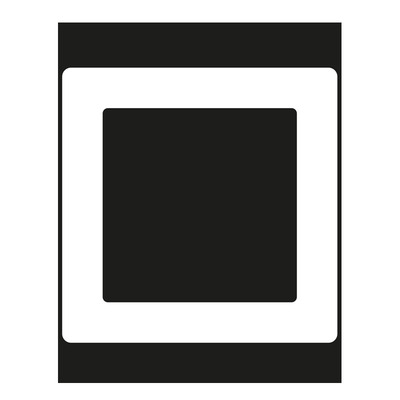 Jung Rahmen 1-fach schwarz waage/senkrecht AS 581 SW