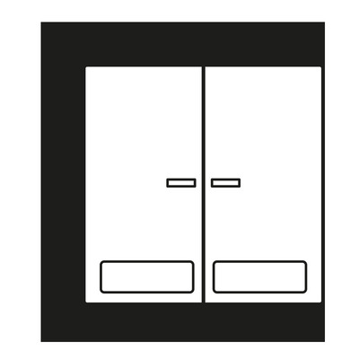 Jung Wippe Licht./Schriftf.ws für Schalter/Taster LS 995 NA KO5