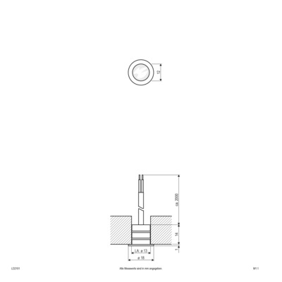 EVN Lichttechnik LED EB-Lichtpunkt 0,2W LED kaltweiß LD2 101