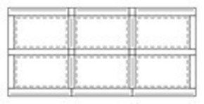 Vaillant Indachfeld, Set mehrreihig 6 Stck,horizont.2x3 0020112774