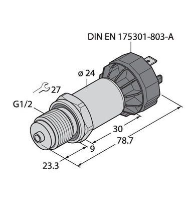 Turck Drucktransmitter mit Spannungsausgang PT250R-2008-U1-DA91
