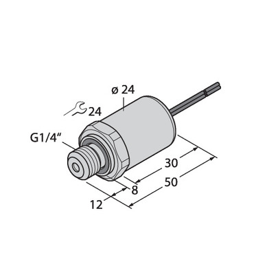 Turck Drucktransmitter mit Stromausgang PT600R-2049-I2-WM0.5