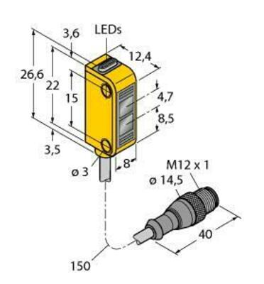 Turck Opto-Sensor Einweglichtschranke Q12RB6RQ5