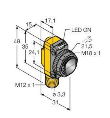 Turck Opto Sensor Laser Sender QS186LE214Q8