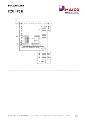 Maico Axial-Rohrventilator Drehstrom DN 450 DZR 45/6 B
