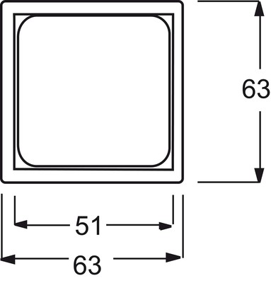 Busch-Jaeger Zentralscheibe sav 50x50,f.TAE-Einsatz 1746/10-82