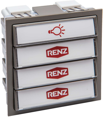 Renz Metallwaren. Komb.Klingel/Lichtmodul 97-9-85276 gr
