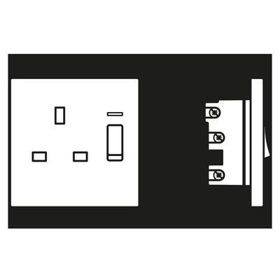 Jung Abschaltbare Steckdose ant 13A 250V 2-pol.u.E AL 3171 KO AN