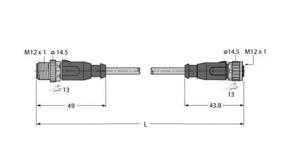 Turck Verbindungsleitung RSSD-RKSD-4416-1M