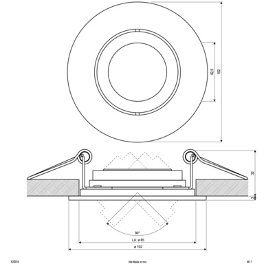 EVN Lichttechnik Einbauleuchte rund 12V GX5,3 50W 620 014