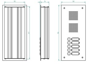 Grothe Türstation EV1 einreihig TS 787 1-5