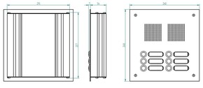 Grothe Türstation EV1 zweireihig TS 787 2-3