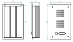 Grothe Türstation V2A einreihig TS 788 1-1