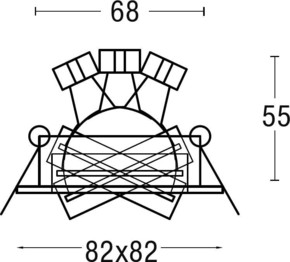 Brumberg Leuchten Einbau-Downlight GX5,3 50W sw/alu 00006600