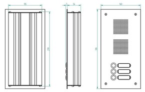 Grothe Türstation V2A einreihig TS 788 1-3