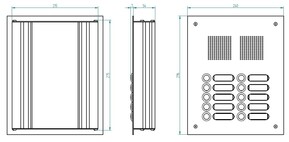 Grothe Türstation V2A zweireihig TS 788 2-5