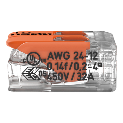 WAGO GmbH & Co. KG Compact-Verbindungsklemme 2-Leiter bis 4qmm 221-412