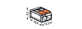 WAGO GmbH & Co. KG Compact-Verbindungsklemme 2-Leiter bis 4qmm 221-412