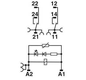 Phoenix Contact Relaismodul 2 Wechsler RIF1RPTLV230AC2X21MS