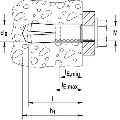 Fischer Deutschl. Einschlaganker EA II M6x25