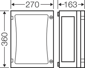 Hensel Leergehäuse EB-Mass216x306x136mm FP 0230