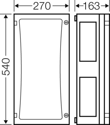 Hensel Leergehäuse EB-Mass216x486x136mm FP 0310