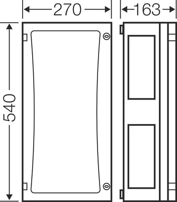 Hensel Leergehäuse EB-Mass216x486x136mm FP 0330
