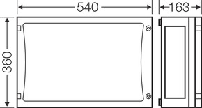 Hensel Leergehäuse EB-Mass486x306x136mm FP 0420