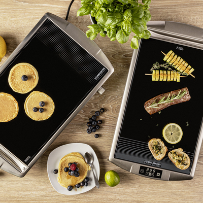 Rommelsbacher Tischgrill CERAN(R) 2000W edelstahl Touchcontr CG 2308/TC