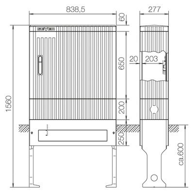 ABN Anschlusssäule SL157