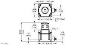 Turck Not-Aus Taster unbeleuchtet SSA-EB1ML2P-12ED1Q8