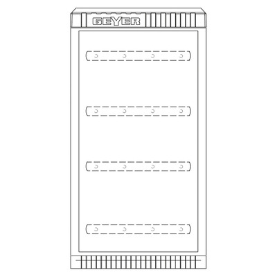 ABN KVS Gr.00/845 4 Einbaueinh E-Cu 30x6mm, 1 Zyl. SK084GA
