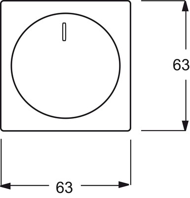 Busch-Jaeger Zentralscheibe edelstahl für Drehdimmer 6540-866-102
