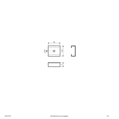 EVN Lichttechnik Befestigungsclip f.APFLAT-Serie 4St. APFLATCLIP