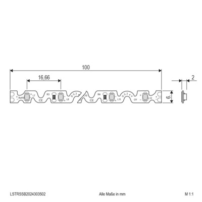EVN Lichttechnik LED-Flex-Stripe 5m 24VDC 3000K300LED LSTRSSB2024303502