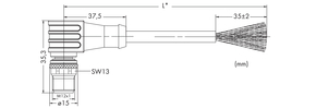 WAGO GmbH & Co. KG PROFIBUS-Leitung M12B-St. 5-polig,violett 756-1104/060-200