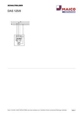 Maico Wandventilator DAS 125/8 Maico Wandventilator DAS 125/8