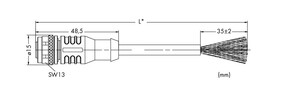 WAGO GmbH & Co. KG CANopen-/DeviceNet-Leitung 5-polig,violett 756-1401/060-050
