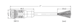 WAGO GmbH & Co. KG CANopen-/DeviceNet-Leitung 5-polig,violett 756-1401/060-050