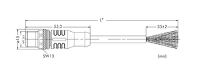 WAGO GmbH & Co. KG CANopen-/DeviceNet-Leitung 5-polig,violett 756-1403/060-050