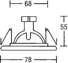 Brumberg Leuchten Einbau-Downlight 50W chr 00211702