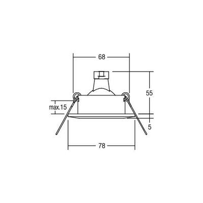 Brumberg Leuchten Einbau-Downlight 50W weiß 00211707