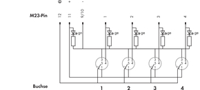 WAGO GmbH & Co. KG M12-Sensor-/-Aktorbox 4-fach,4-polig 757-144