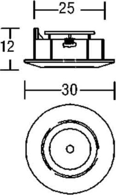 Brumberg Leuchten LED-Lichtpunkt Power-LED wws, 1 W 0P3605WW