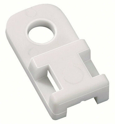HellermannTyton Befestigungssockel bis 5mm Breite, weiß CTAM2 PA66 WH 100