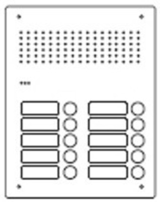 Ritto Türstation Pur Edelstahl Acero Audio10WE(2x5) RGE1812225
