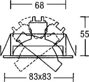 Brumberg Leuchten Einbauleuchte 50W edelstahl 00118122