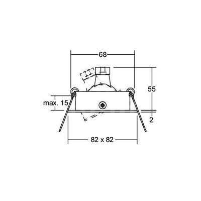 Brumberg Leuchten Einbauleuchte 50W edelstahl 00118122