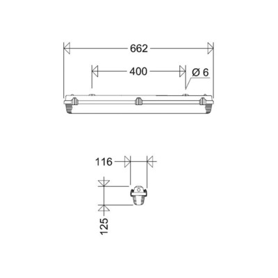 Schuch Licht LED-FR-Wannenleuchte IP65 161 06L20 LM