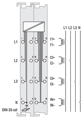 WAGO GmbH & Co. KG Leistungsmessklemme N-Messung 750-495